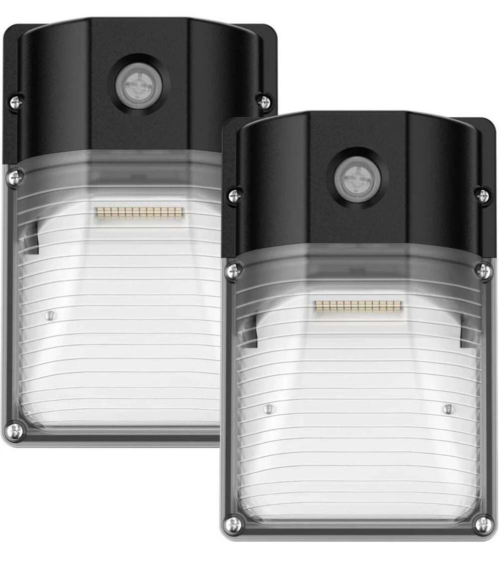 30W LED Wall Pack Light with Dusk to Dawn Sensor, 3600LM, 5000K Daylight, IP65 W